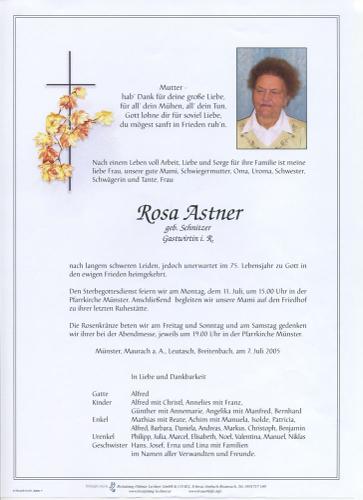 Parte von Rosa Astner