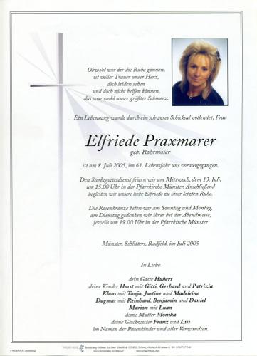 Parte von Elfriede Praxmarer