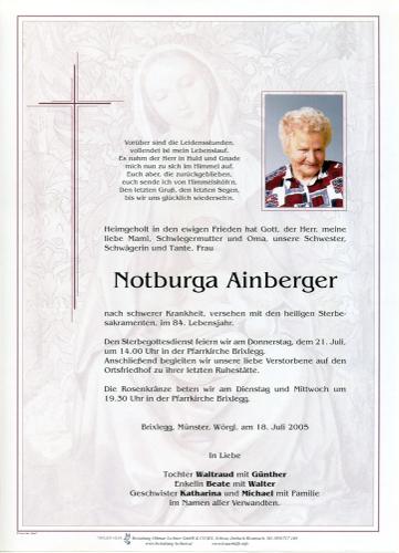 Parte von Notburga Ainberger