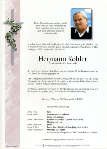 Parte von Hermann Kohler