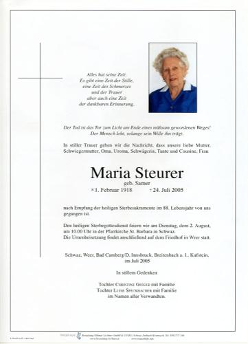 Parte von Maria Steurer