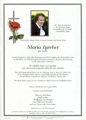 Parte von Maria Larcher