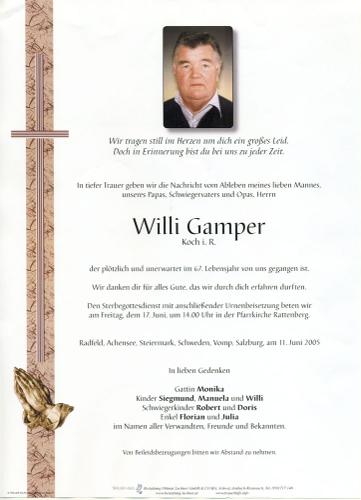 Parte von Wilhelm Gamper