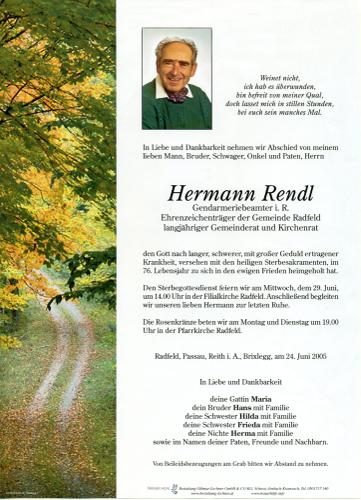 Parte von Hermann Rendl