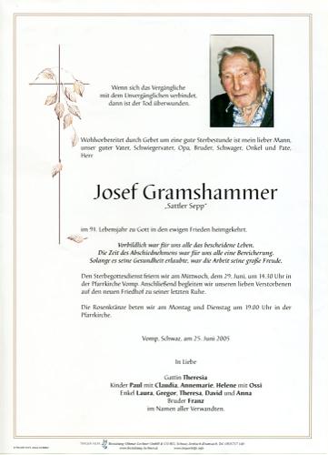 Parte von Josef Gramshammer