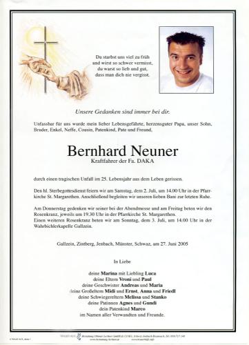 Parte von Bernhard Neuner