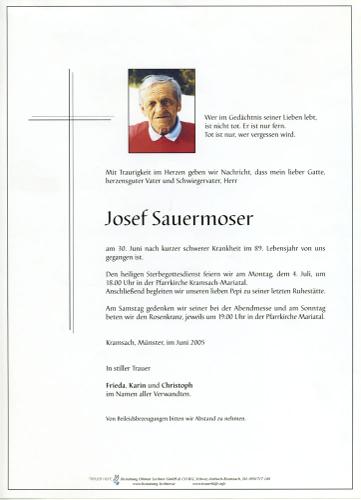 Parte von Josef Sauermoser