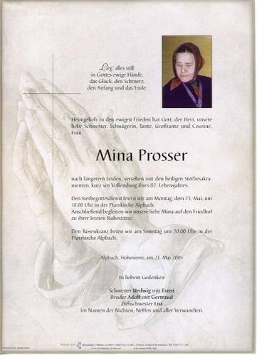 Parte von Hermine Prosser