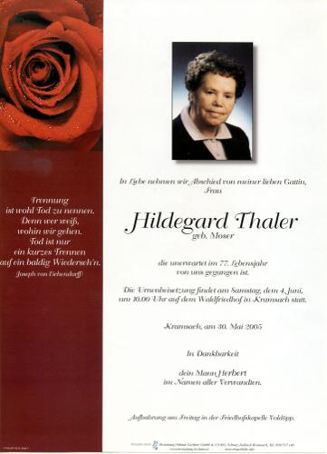 Parte von Hildegard Thaler