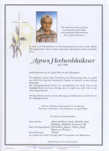 Parte von Agnes Hechenblaickner