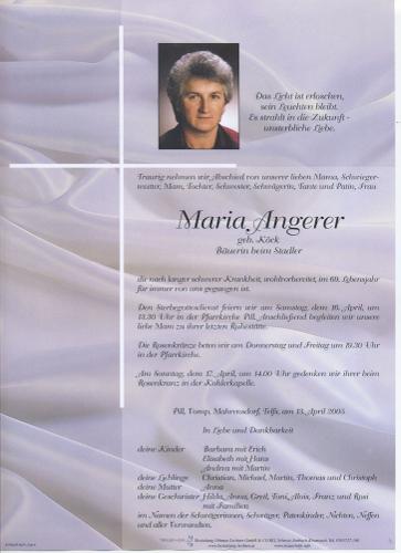 Parte von Maria Angerer