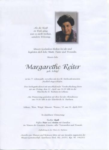 Parte von Margarethe Reiter