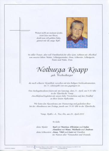 Parte von Notburga Knapp