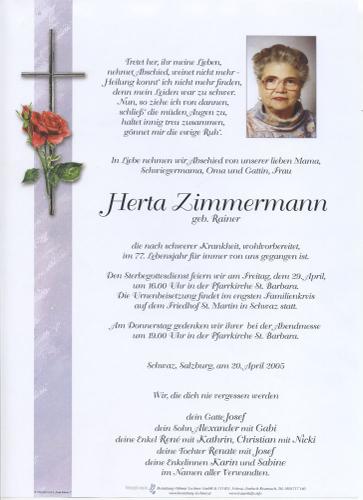Parte von Herta Zimmermann