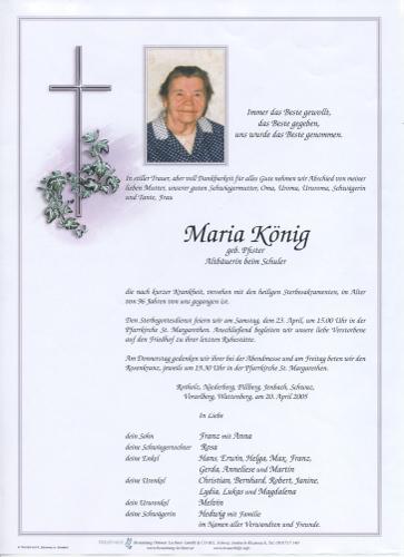 Parte von Maria König