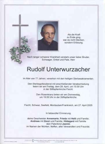 Parte von Rudolf Unterwurzacher