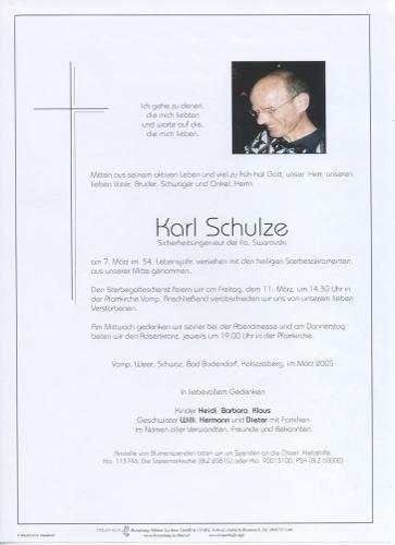 Parte von Karl Schulze
