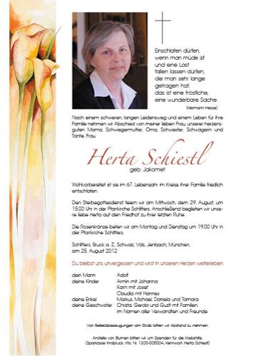 Parte von Herta Schiestl