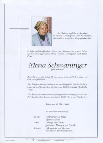 Parte von Philomena Schwaninger