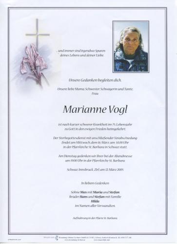 Parte von Marianne Vogl