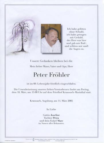 Parte von Peter Fröhler