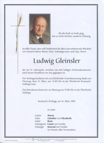 Parte von Ludwig Gleinsler