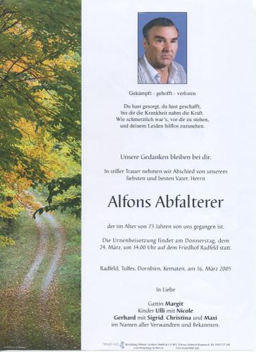 Parte von Lorenz Abfalterer