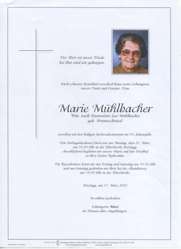 Parte von Marie Mühlbacher