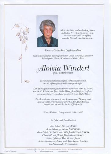 Parte von Aloisia Winderl