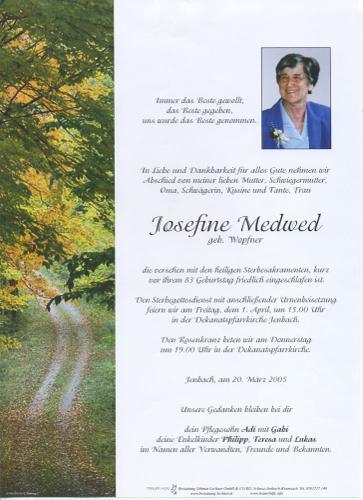 Parte von Josefine Medwed