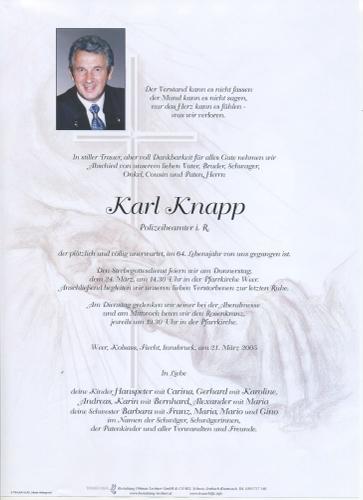Parte von Karl Knapp