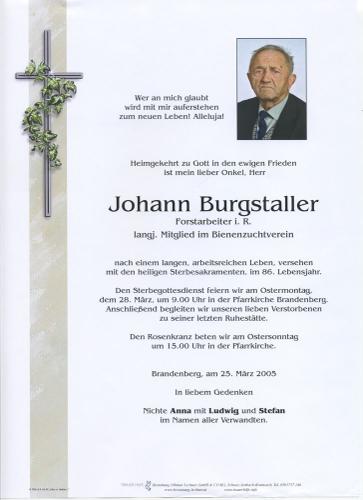 Parte von Johann Burgstaller