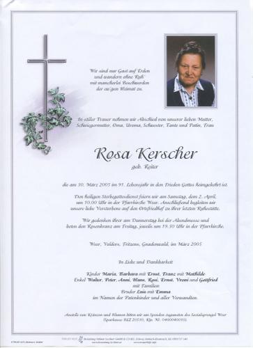 Parte von Rosa Kerscher
