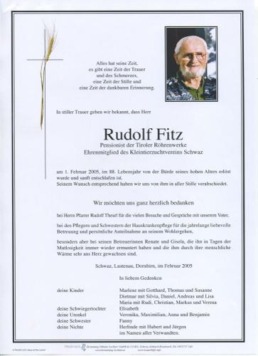 Parte von Rudolf Fritz