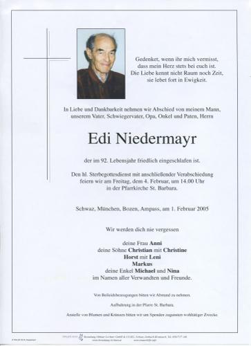 Parte von Eduard Niedermayr
