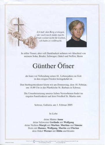 Parte von Günther Öfner