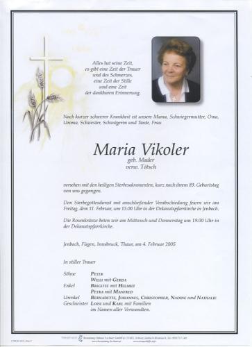 Parte von Maria Vikoler