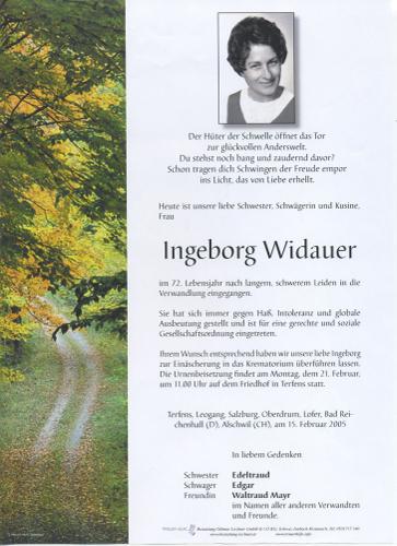 Parte von Ingeborg Widauer