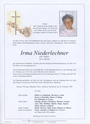 Parte von Irmgard Niederlechner