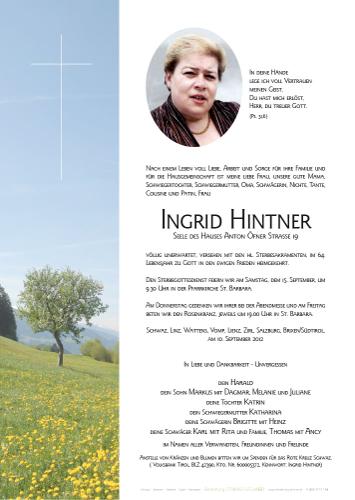 Parte von Ingrid Hintner