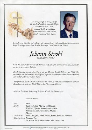 Parte von Johann Strobl