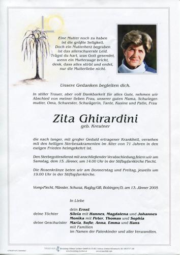 Parte von Zita Ghirardini