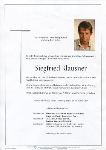 Parte von Siegfried Klausner