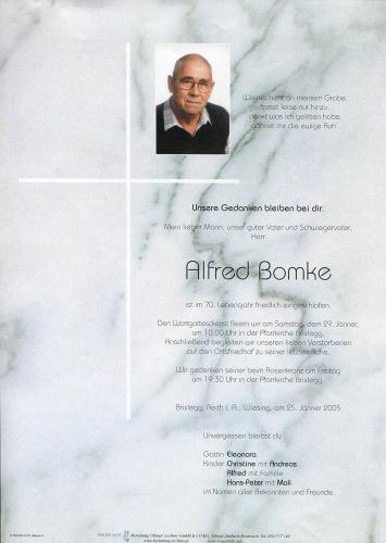 Parte von Alfred Bomke