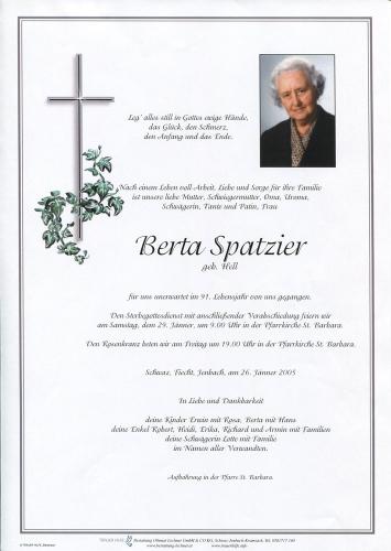 Parte von Berta Spatzier