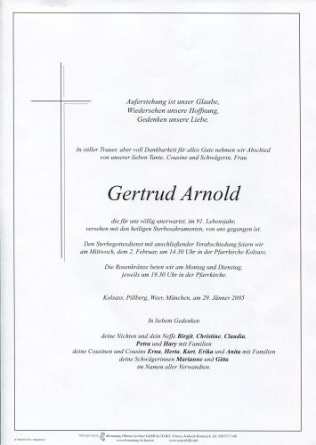 Parte von Gertrud Arnold