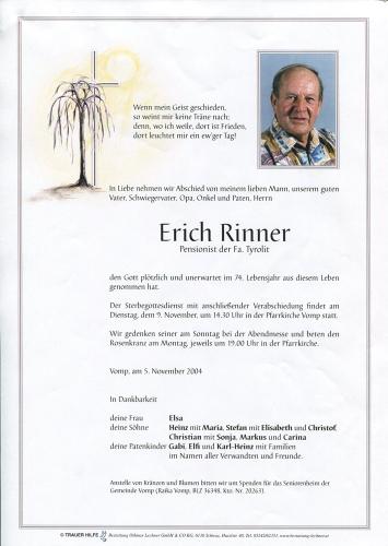 Parte von Erich Rinner