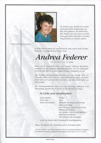 Parte von Andrea Federer