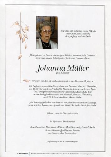 Parte von Johanna Müller