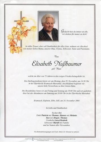 Parte von Elisabeth Nu%C3%9Fbaumer